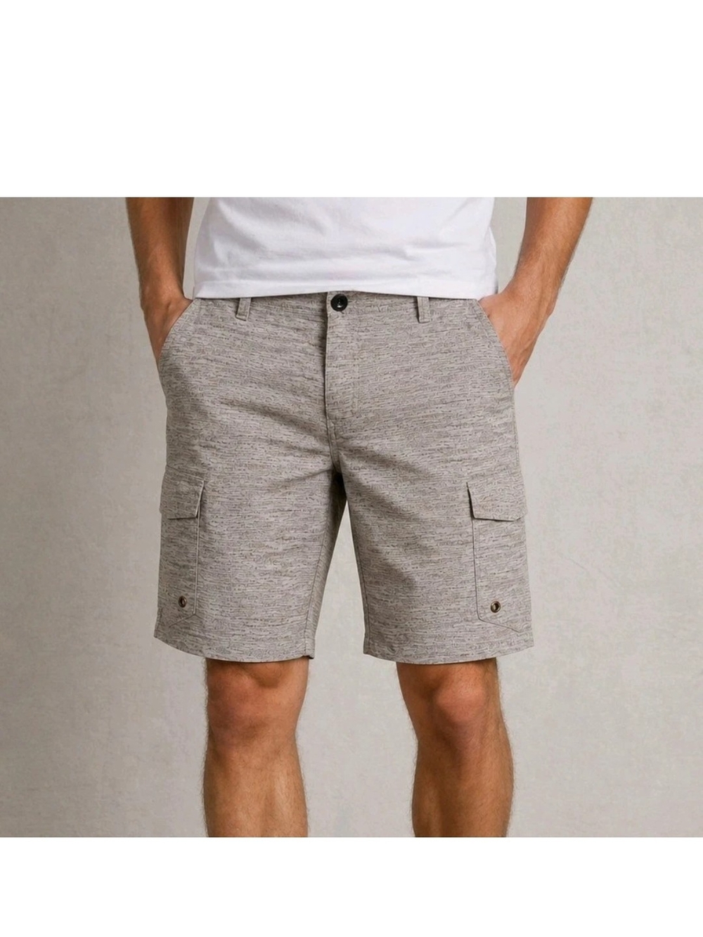 No Fear Mens Cargo Shorts Size 34 Gray Active Casual Comfort Zone 11" Skate Surf